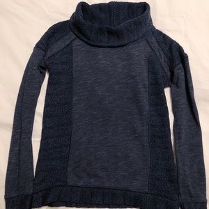 Lucky Brand Blue Cowl Neck Sweater